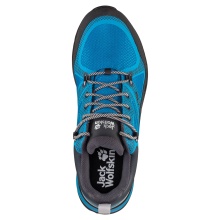 Jack Wolfskin Hiking Shoes Force Striker Texapore Low waterproof blue/lime Men